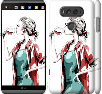 

Чохол Дівчина з келихом на LG V20 841520