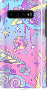 Чехол Розовая галактика для Samsung Galaxy S10