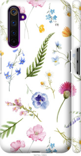 

Чехол Цветочный фон v2 для Realme 6 Pro 1440411