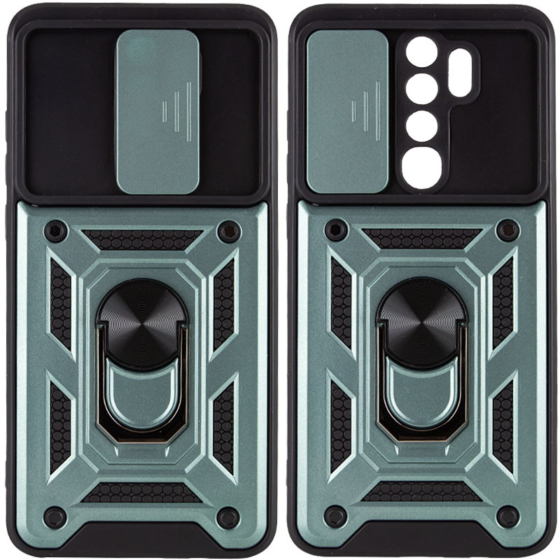 

Ударостійкий чохол Camshield Serge Ring for Magnet на Xiaomi Redmi 9 (Зелений) 1162319
