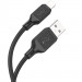 Фото Дата кабель Hoco X90 Cool silicone USB to Lightning (1m) (Black) на vchehle.ua