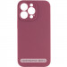 Чехол Silicone Case Full Camera Protective (AA) NO LOGO для Apple iPhone 16 Plus (6.7") (Бордовый / Plum)