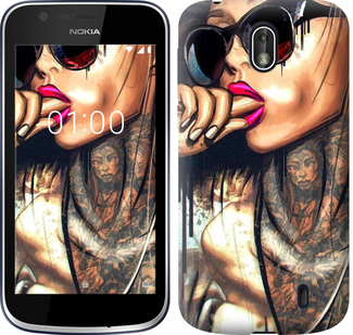 

Чехол Девушка в тату для Nokia 1 631432