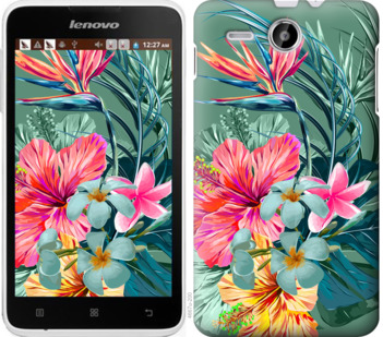 

Чехол Тропические цветы v1 для Lenovo A529 844953