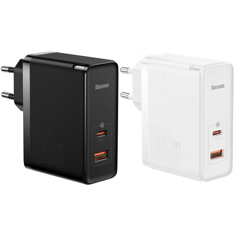 МЗП Baseus GaN5 Pro Type-C+USB 100W EU (CCGP09020)