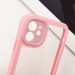 Купити TPU чохол Transparent + Colour 1,5mm на Apple iPhone 11 (6.1") (Pink) на vchehle.ua