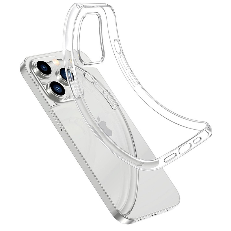 Фото TPU чехол Epic Transparent 1,5mm для Apple iPhone 14 Pro (6.1") (Бесцветный (прозрачный)) в магазине vchehle.ua
