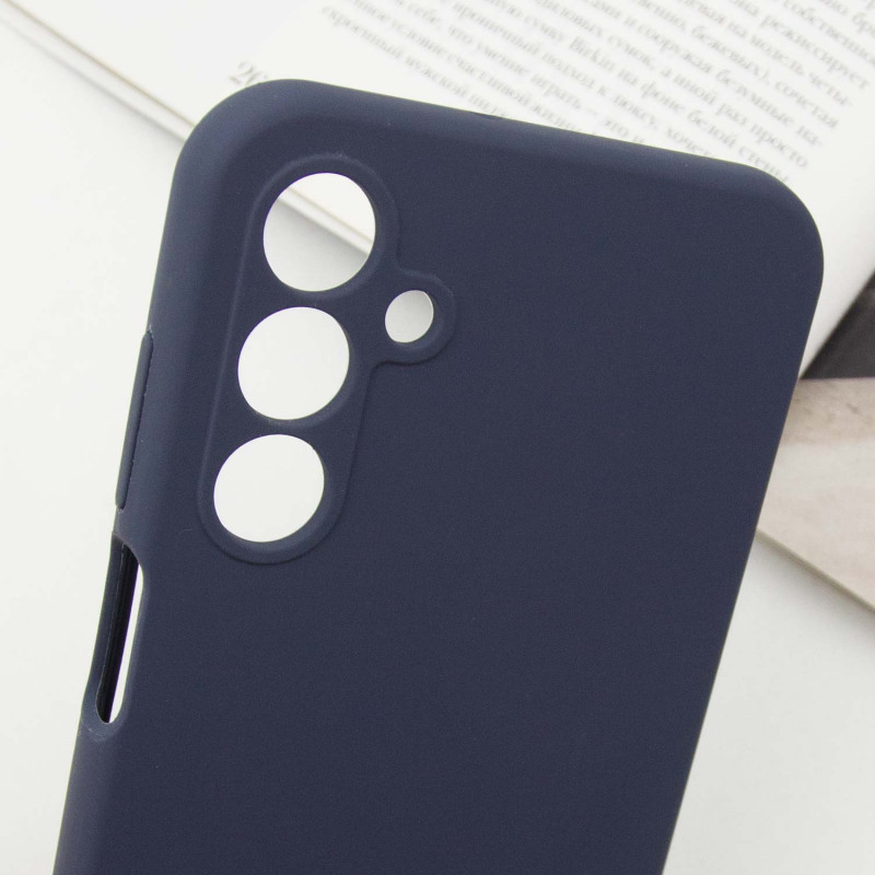 Заказать Чехол Silicone Cover Lakshmi Full Camera (AAA) with Logo для Samsung Galaxy A16 4G/5G (Темно-синий / Midnight blue) на vchehle.ua