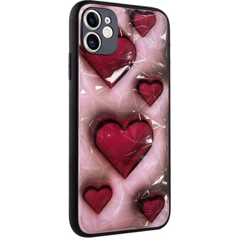 TPU+PC чохол Prisma Plushie на Apple iPhone 12 (6.1") (Hearts)