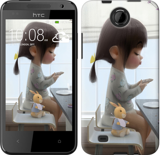 

Чохол Мила дівчинка з зайчиком на HTC Desire 300 636490