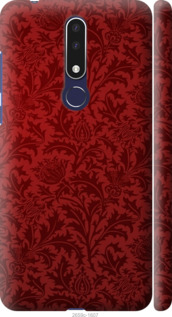 

Чехол Чехол цвета бордо для Nokia 3.1 Plus 692205