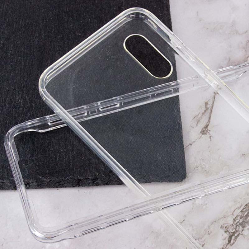 Чохол TPU + PC Full Body з захистом 360 на Samsung Galaxy A02 (Прозорий) в магазині vchehle.ua