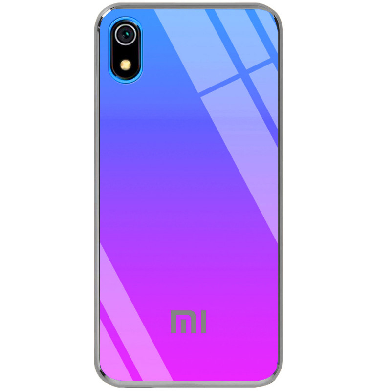 

TPU + Glass чохол Epik Gradient Rainbow з лого для Xiaomi Redmi 7A (Синій) 737977