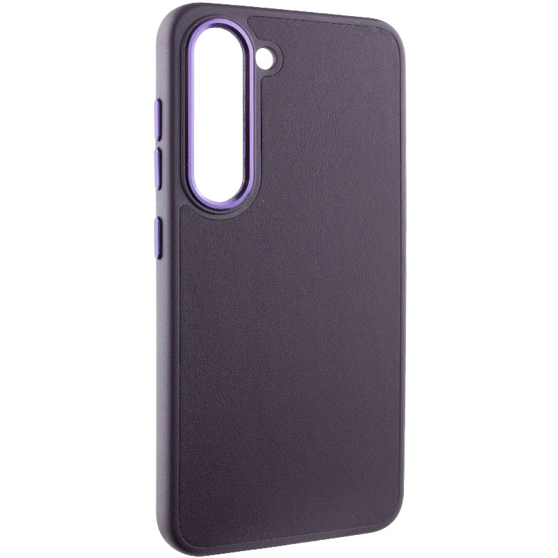 Фото Шкіряний чохол Bonbon Leather Metal Style на Samsung Galaxy S23 (Фіолетовий / Dark Purple) на vchehle.ua