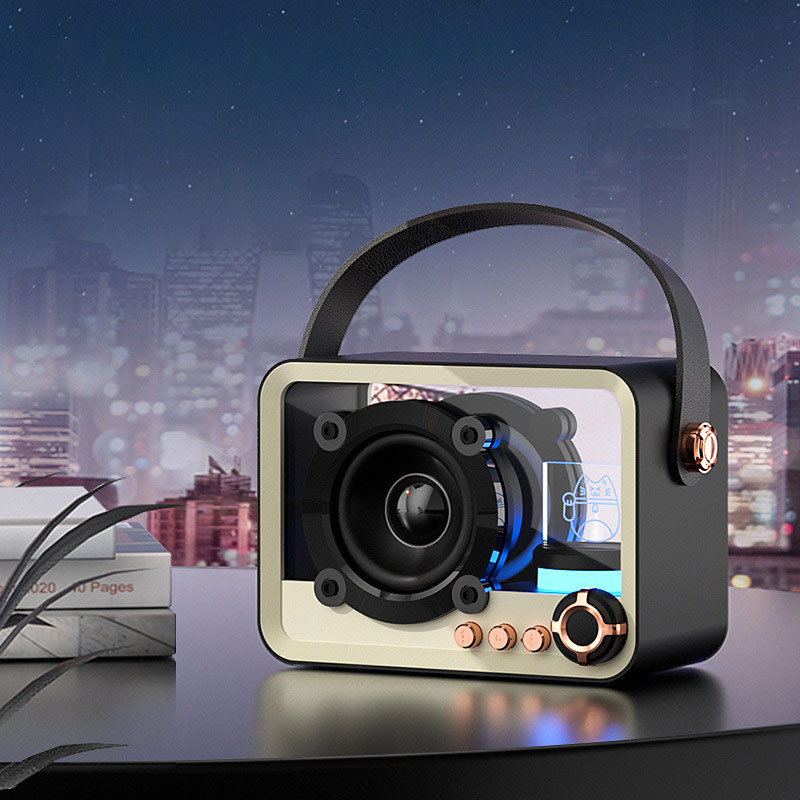 Фото Bluetooth колонка QD05 Retro Style (Black) на vchehle.ua