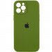 Чохол Silicone Case Full Camera Protective (AA) на Apple iPhone 12 Pro (6.1") (Зелений / Dark Olive)