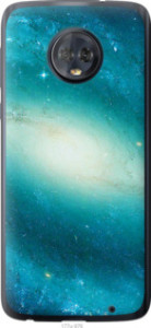 Чохол Блакитна галактика на Motorola Moto G6 Plus