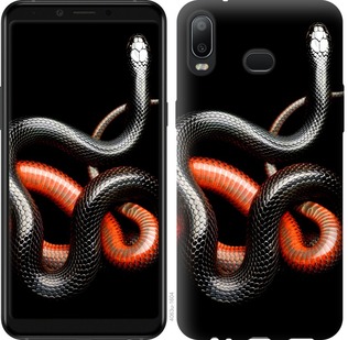 

Чохол Червоно-чорна змія на чорному тлі на Samsung Galaxy M10 699859