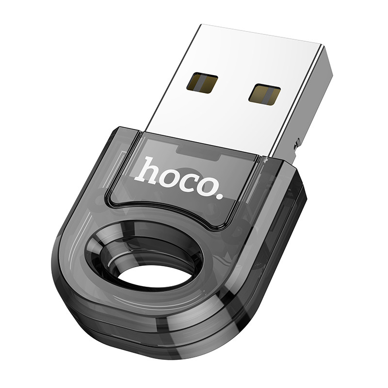 Bluetooth адаптер Hoco UA28 USB (Transparent black) в магазині vchehle.ua