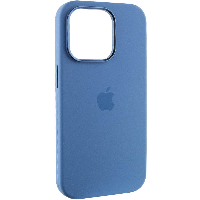 Чохол Silicone Case Metal Buttons (AA) на Apple iPhone 14 Pro Max (6.7") (Синій / Blue Jay)