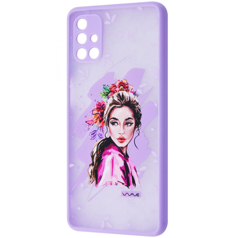 TPU+PC чехол WAVE Cartoon для Samsung Galaxy A71 (Foxy eyes)
