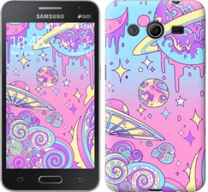 Чохол Рожева галактика на Samsung Galaxy Core 2 G355