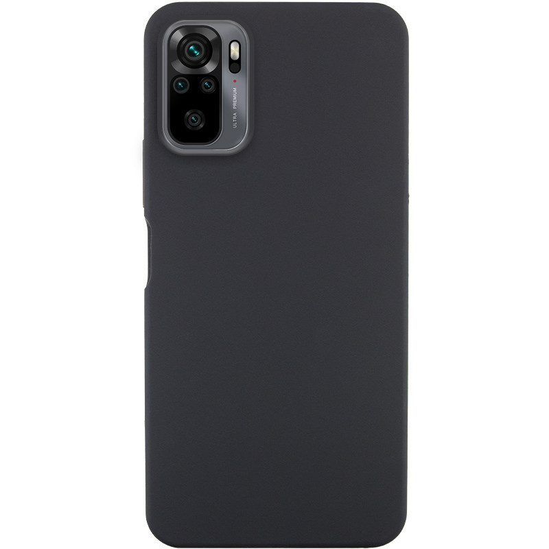 Чехол Silicone Cover Lakshmi (AA) для Xiaomi Redmi Note 10 / Note 10s / Poco M5s (Черный / Black)