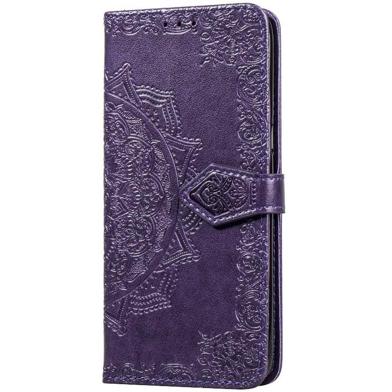 Кожаный чехол-книжка Art Case с визитницей для Samsung Galaxy A71 (Фиолетовый)