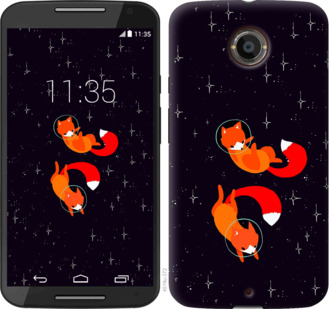 

Чехол Лисички в космосе для Motorola Moto X2 870515