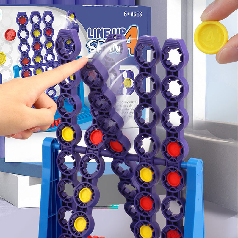 Фото Настольная интерактивная игра Ummi 22048 Line Up Spin 4 (Blue) в магазине vchehle.ua
