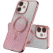 TPU чехол Delight case with Magnetic Safe с защитными линзами на камеру для Apple iPhone 11 (6.1") (Розовый / Rose Gold)
