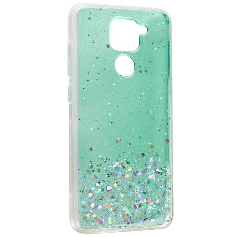 

TPU чехол Star Glitter для Xiaomi Redmi Note 9 (Прозрачный / Мятный) 1126261