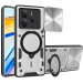 Ударопрочный чехол Bracket case with Magnetic для Xiaomi Redmi Note 14 5G (Silver)