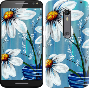 

Чехол Красивые арт-ромашки для Motorola Moto X Style 324278