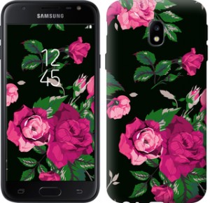 Чехол Розы на черном фоне для Samsung Galaxy J4 2018
