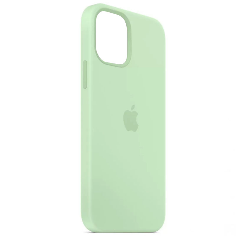 Фото Чехол Silicone Case Full Protective (AA) для Apple iPhone 12 Pro / 12 (6.1") (Зеленый / Pistachio) на vchehle.ua