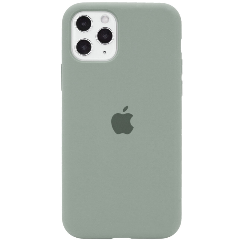 Чохол Silicone Case Full Protective (AA) на Apple iPhone 11 Pro Max (6.5") (Сірий / Mist Blue)