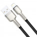 Дата кабель Baseus Cafule Metal USB to Lightning 2.4A (2m) (CALJK-B0) (Black) в магазине vchehle.ua