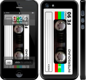 Чехол Кассета с90 для iPhone 5s