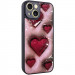 TPU+PC чехол Prisma Plushie для Apple iPhone 14 (6.1") (Hearts)