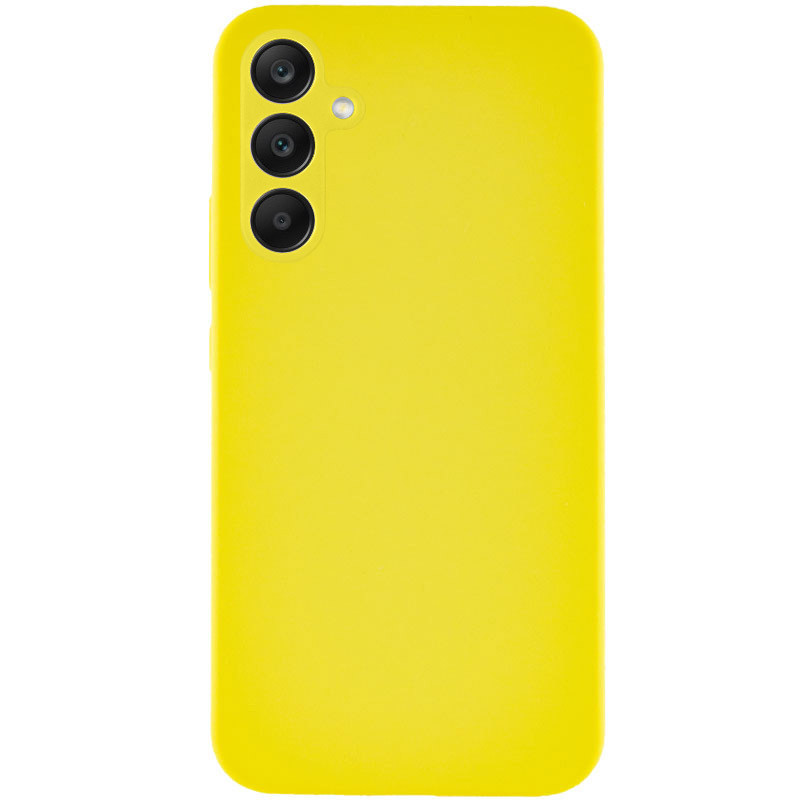 Чехол Silicone Cover Lakshmi Full Camera (AAA) для Samsung Galaxy A55 (Желтый / Yellow)
