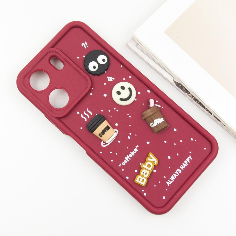 Фото Чехол TPU Toys Case для Xiaomi Redmi 13C / Poco C65 (Red / Always Happy) в магазине vchehle.ua