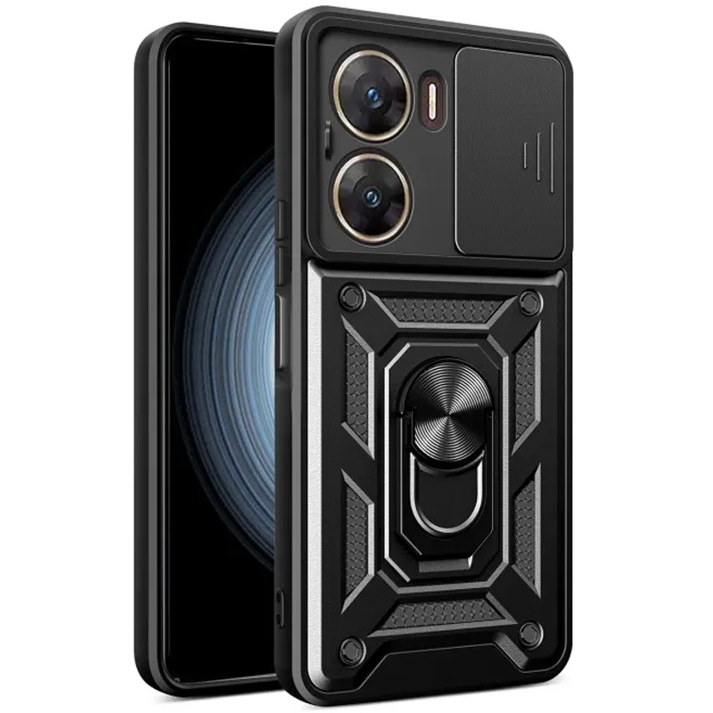 Ударопрочный чехол Camshield Serge Ring для Xiaomi Poco X7 Pro (Черный)