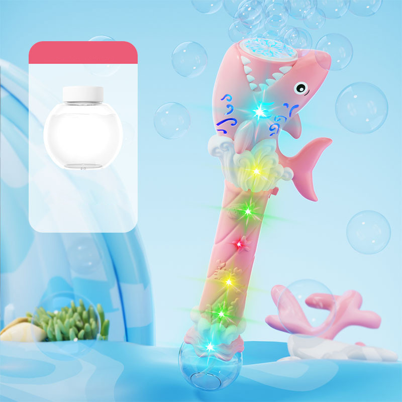 Фото Пистолет с мыльными пузырями H038 Shark + bottle 50ml (Pink) на vchehle.ua