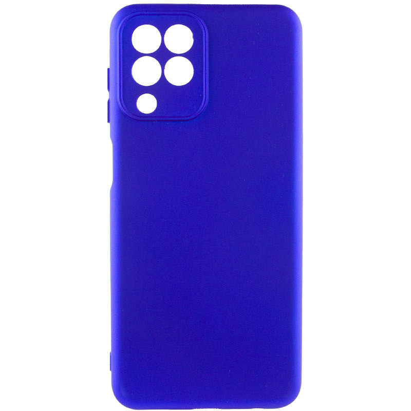 Чохол Silicone Cover Lakshmi Full Camera (AA) на Samsung Galaxy A12 (Синій / Iris)