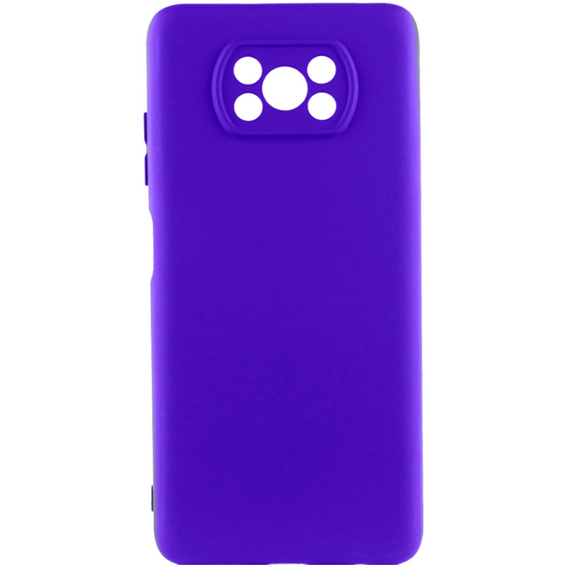 Чохол Silicone Cover Lakshmi Full Camera (AA) на Xiaomi Poco X3 NFC / Poco X3 Pro (Синій / Iris)
