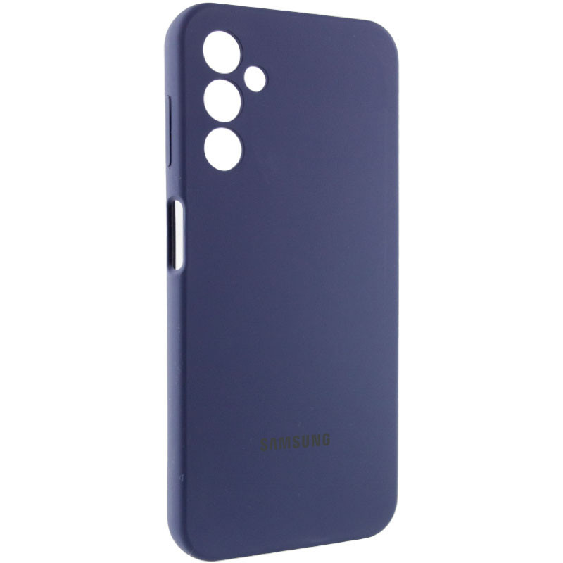 Фото Чохол Silicone Cover Lakshmi Full Camera (AAA) with Logo на Samsung Galaxy A24 4G (Темно-синій / Midnight blue) на vchehle.ua