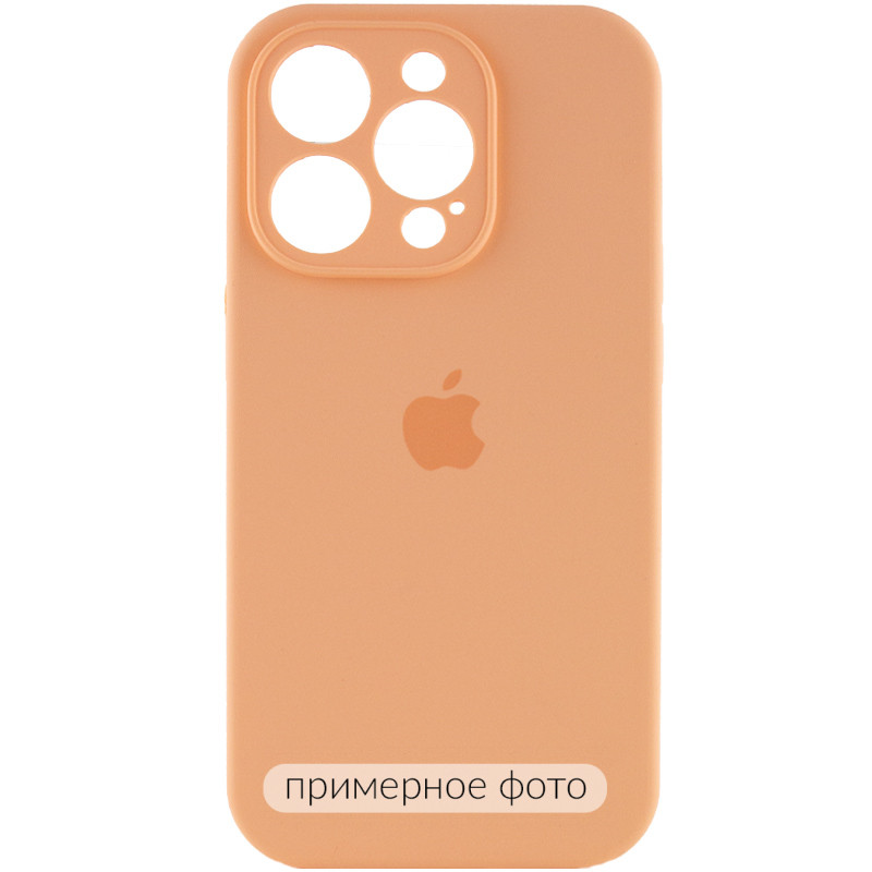 Чохол Silicone Case Full Camera Protective (AA) на Apple iPhone 16 Plus (6.7") (Помаранчевий / Cantaloupe)