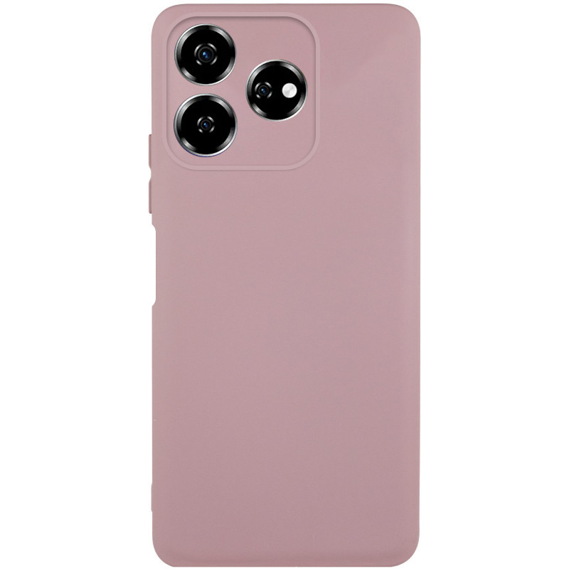 Чохол TPU GETMAN Liquid Silk Full Camera на ZTE Nubia V60 (Рожевий / Pink Sand)