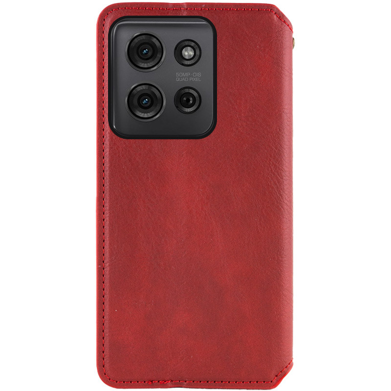 Фото Кожаный чехол-книжка GETMAN Cubic (PU) для ZTE Blade A55 4G (Красный) в магазине vchehle.ua